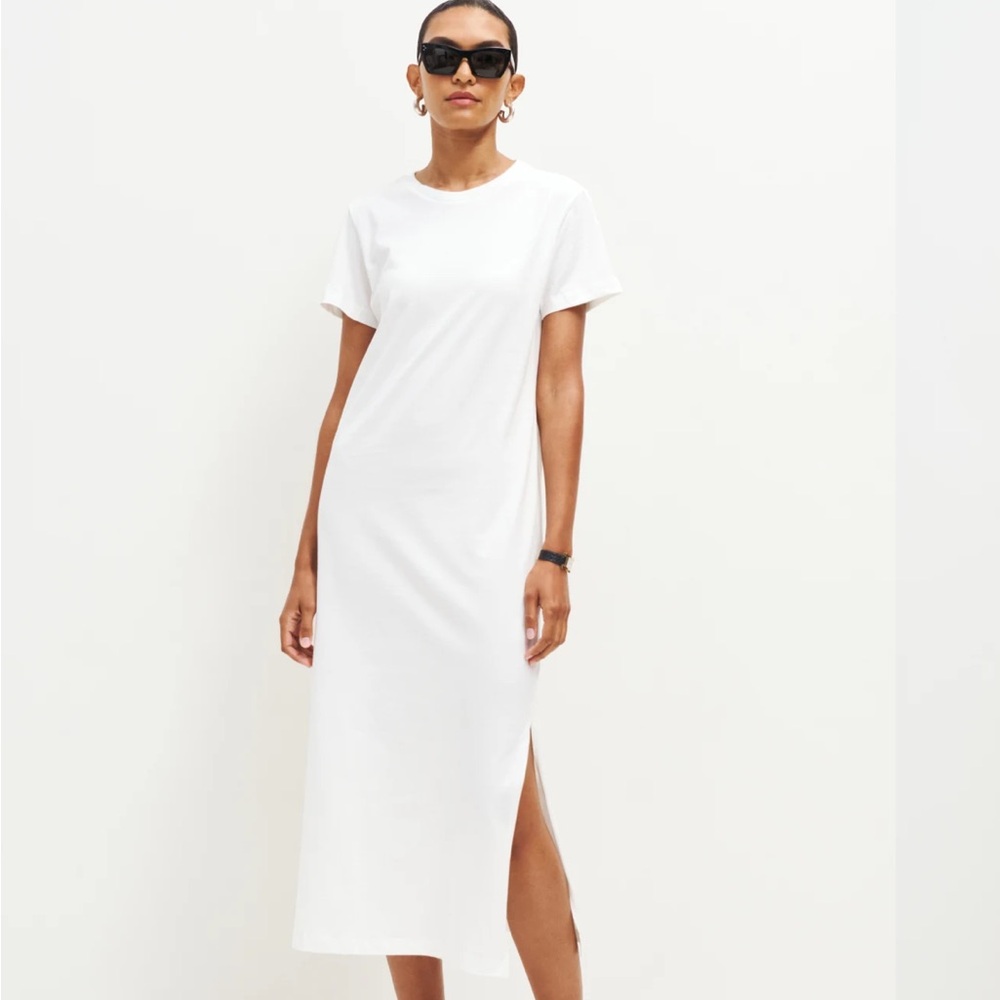 Reformation White Midi Dress